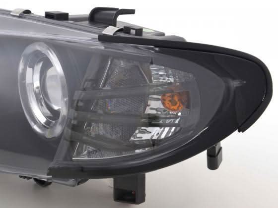 BMW 3-series E46 Sedan/Touring Black Angel Eyes Headlight Set (2002-2005)