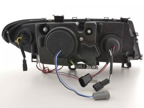 BMW 3-series E46 Sedan/Touring Black Angel Eyes Headlight Set (2002-2005)