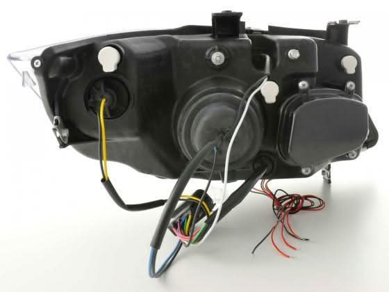 BMW 3-series E90 E91 Chrome Angel Eyes LED Headlight Set (2005-2012)