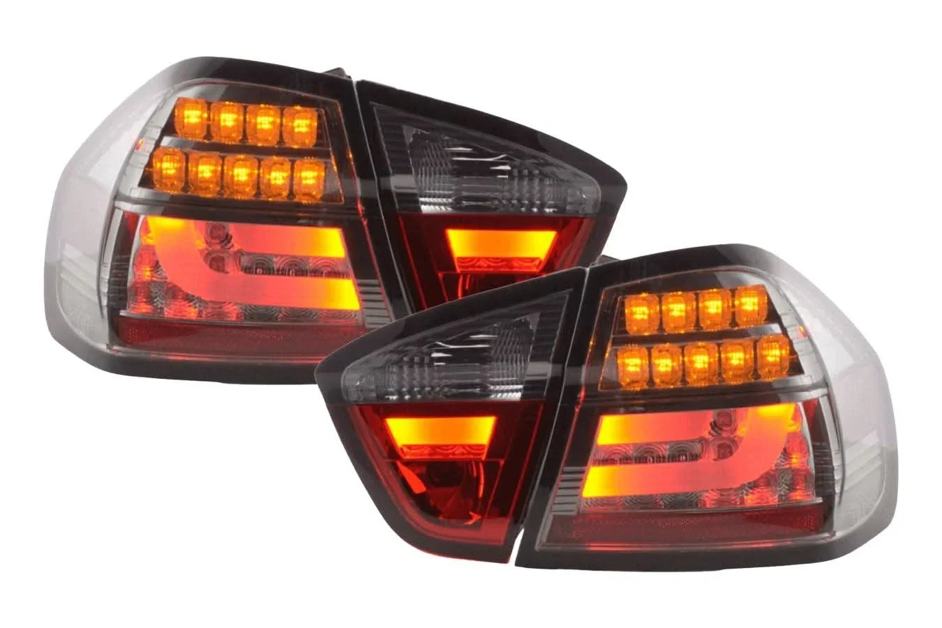 BMW 3-Series E90 Sedan Chrome/Smoked LED Bar Taillights(2005-2008)