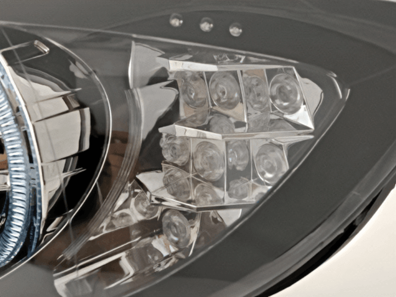 BMW 3-Series (E90 Sedan / E91 Touring) Black Angel Eyes Headlights (2005-2008)