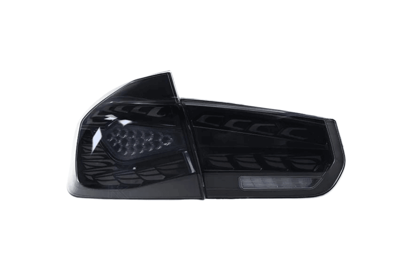 BMW 3 Series F30 F35 F80 Black Dragon Scale LED Tail Lights (2012-2019)