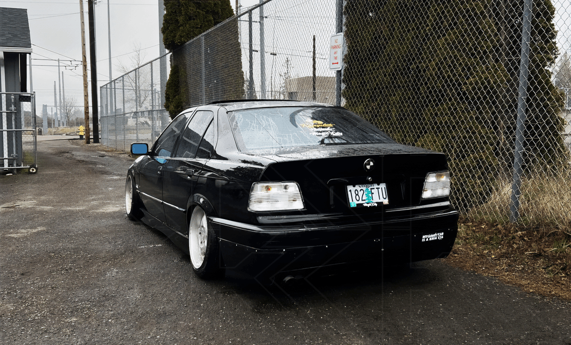 BMW E36 Sedan Custom Clear Tail Lights V3 (1992-1999)
