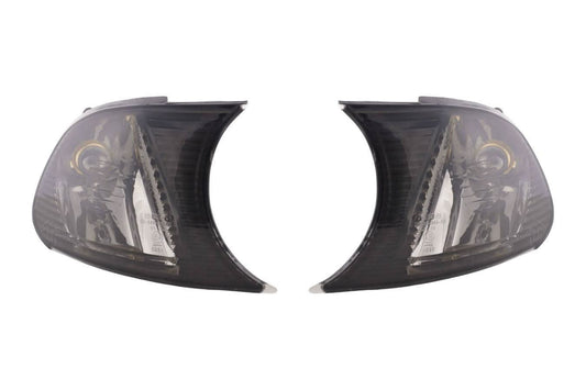 BMW E46 Coupe/Convertible Smoked Clear Clip On Corner Lights 1998-2001