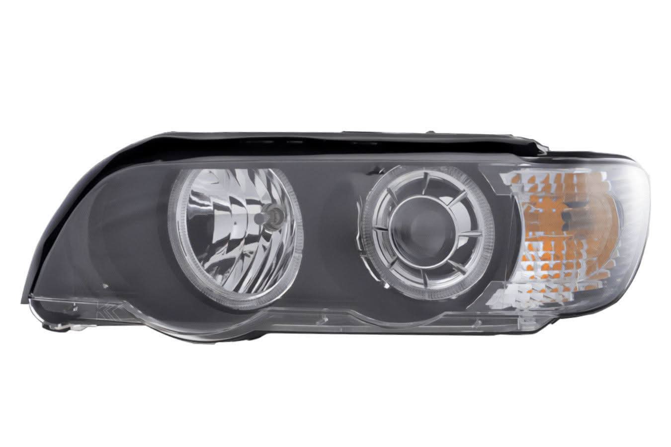BMW E53 X5 Black OE+ Angel Eye Headlights - (2000-2003)
