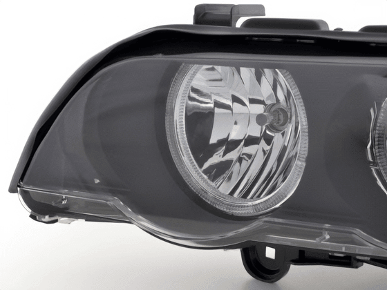 BMW E53 X5 Black OE+ Angel Eye Headlights - (2000-2003)