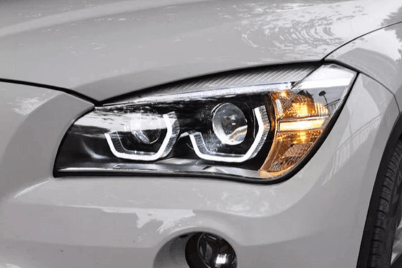 BMW E84 X1 Modern Style Angel Eye HID Bi-Xenon Headlights (2010 - 2015)