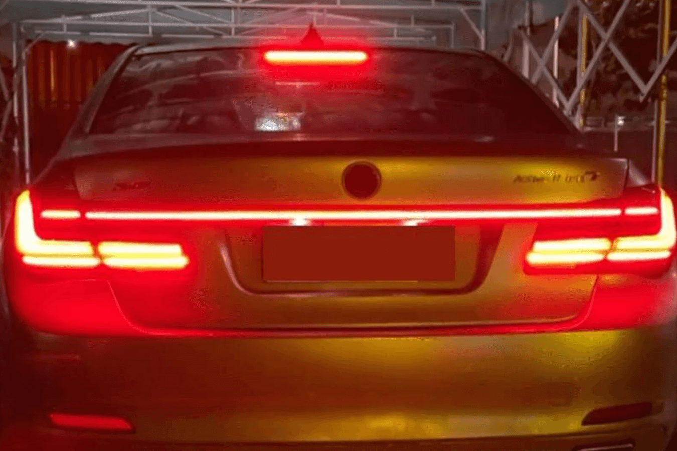 BMW F02 7 Series Red LED Luxury Beam Style Tail Lights (2008 - 2015)