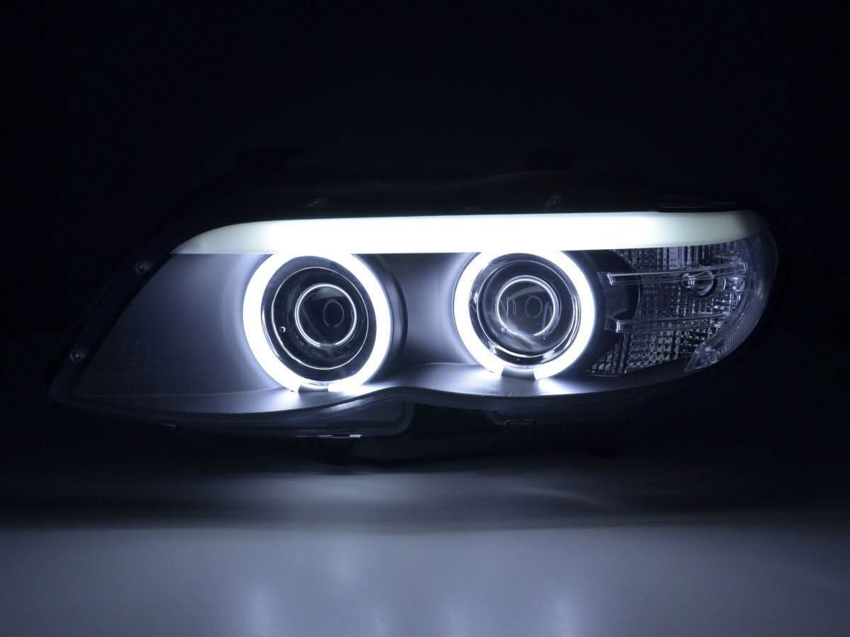 BMW X5 E53 CCFL Black Angel Eyes LED Headlights (2003-2006)