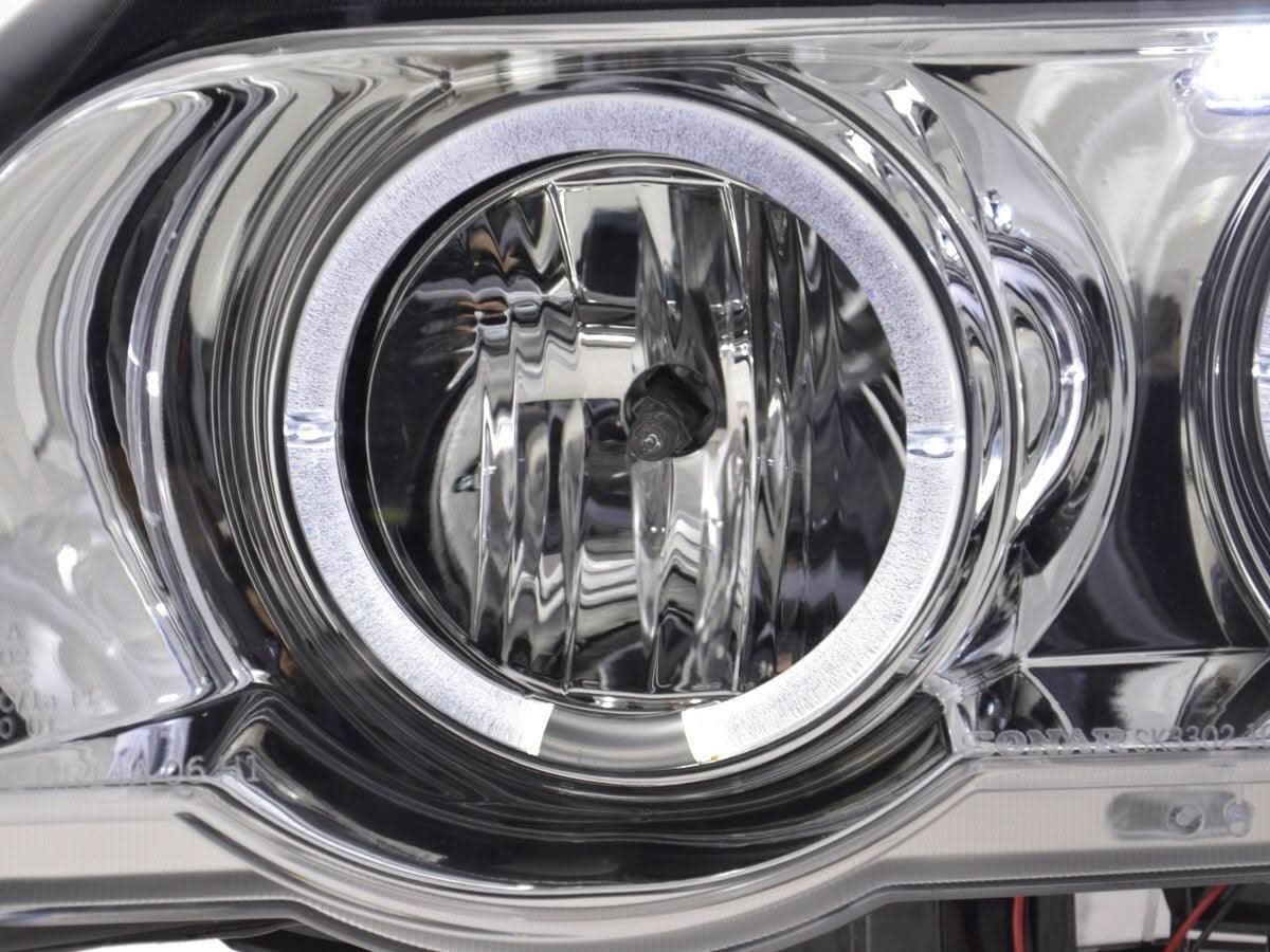 BMW X5 E53 Chrome Angel Eyes LED Headlight Set (1998-2002)
