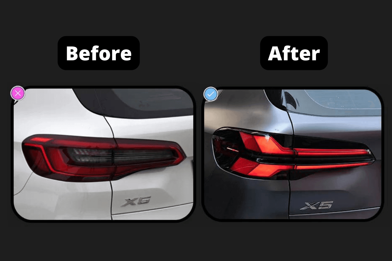 BMW X5 G05 "LCI Style" Upgrade DRL Tail Lights (2019 - 2024)