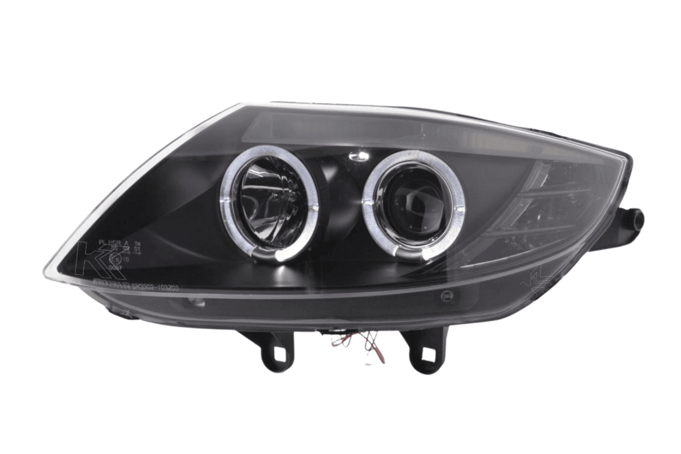 BMW Z4 E85 E86 Type Z4 Black Headlight Set (2003-2008)