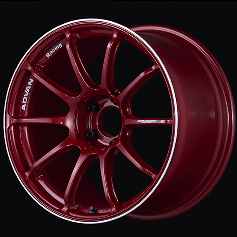 Advan RSIII 18x9.5 / +45 Offset / 5x114.3 / 73mm Bore / Racing Candy Red and Ring YA38J45ECRR