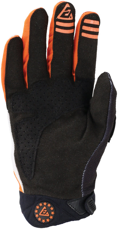 Answer 24 Peak Flo Gloves Black/Hyper Orange/White Youth - Medium 442893