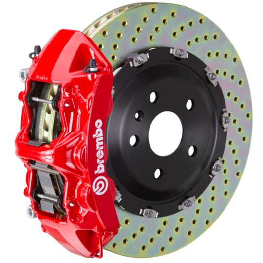 Brembo 24+ BMW M30i/i5 xDrive 40 Front GT BBK 6 Piston Cast 380x34 2pc Rotor Drilled - Red 1N1.9092A2
