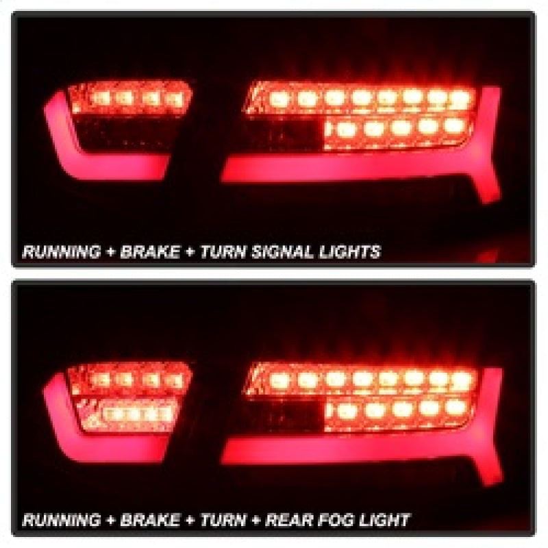 Spyder 09-12 Audi A6 LED Tail Lights - Black (ALT-YD-AA609-LED-BK) 5085160