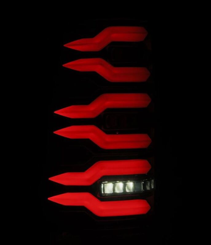 AlphaRex 99-06 Chevrolet Silverado/99-06 GMC Sierra LUXX-Series LED Tail Lights - Black 620006 *Discontinued
