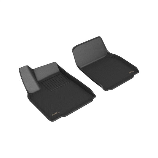 3D MAXpider 2022 Tesla Model X Kagu 1st Row Floormat - Black L1TL04311509