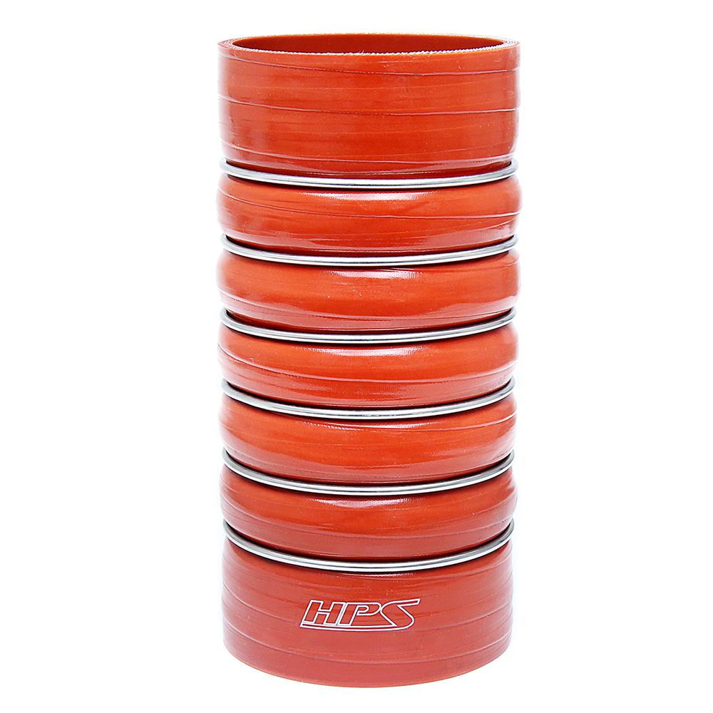 HPS Performance Products HPS 3" ID, Silicone Charge Air Cooler CAC Hose Double Hump Coupler Bellow Hot Side, Ultra High Temp 4-ply Aramid Reinforced, 76mm ID