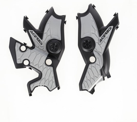 Acerbis 19+ Yamaha Tenere 700 Frame Guards- X-Grip - Black/Silver 2911461001