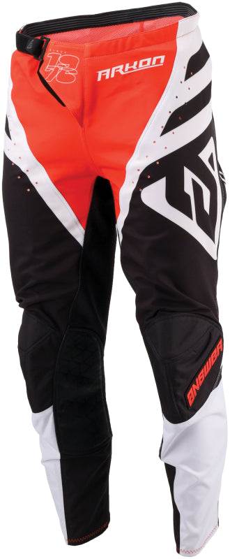 Answer 24 Arkon Nitrus Pants Red/Black/WhiteYouth Size - 22 442610