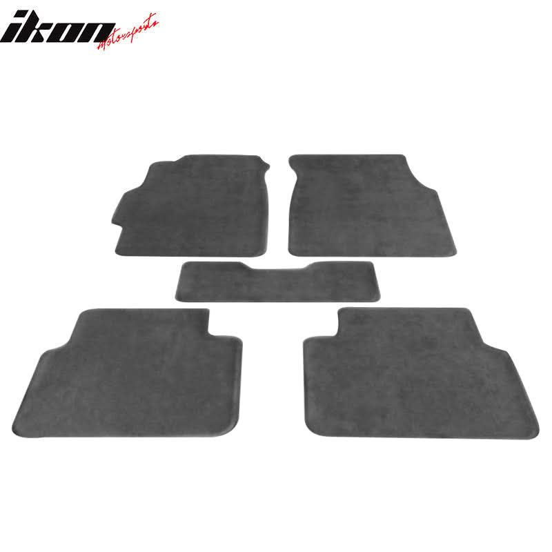 Car Floor Mat for 1994-2001 Acura Integra Gray Carpet 5PC Nylon