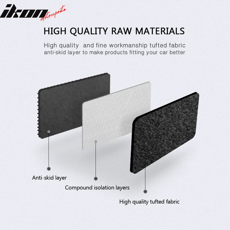 Car Floor Mat for 1998-2004 Benz R170 2-Door OE Fitment Black Carpets
