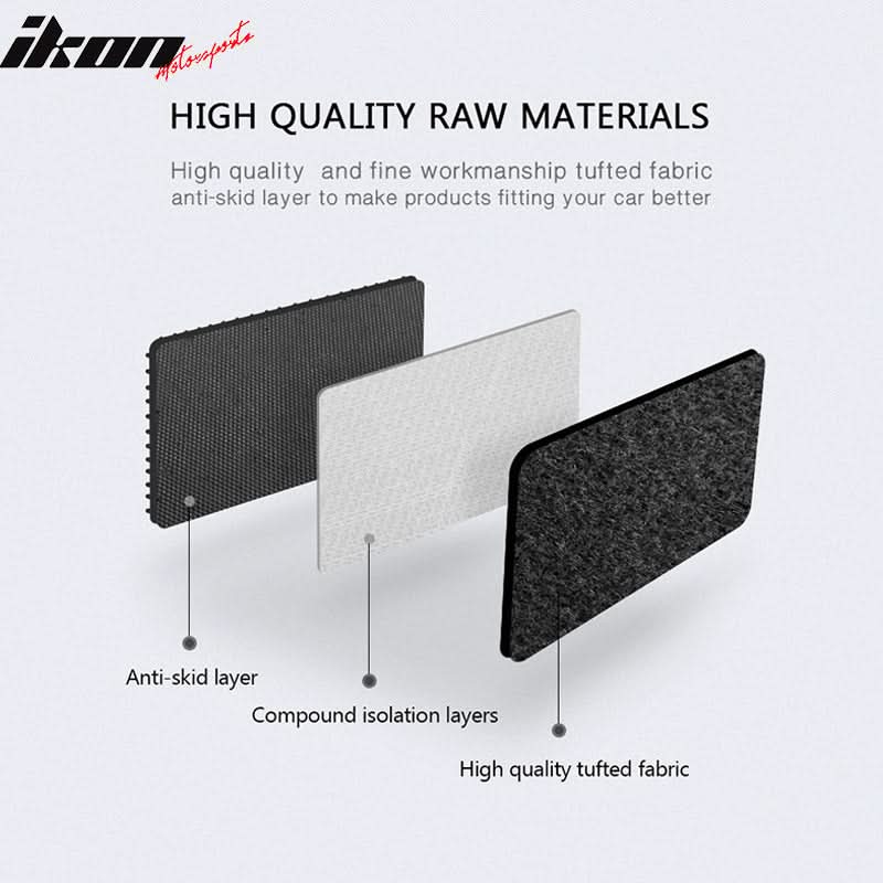 Car Floor Mat for 1999-2006 Chevrolet Silverado 1500 Crew Cab Black