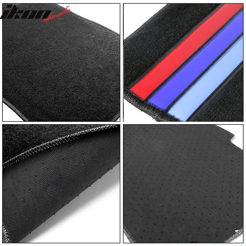 Car Floor Mat for 1998-06 BMW 3 Series E46 3 Colors Strips Nylon 4PCS