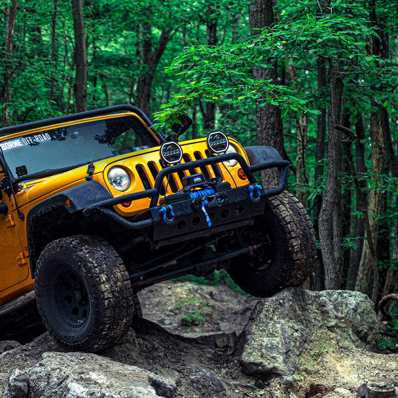 Borne Off-Road 12K Winch - Orange Synthetic Rope BNWN-12-SOR