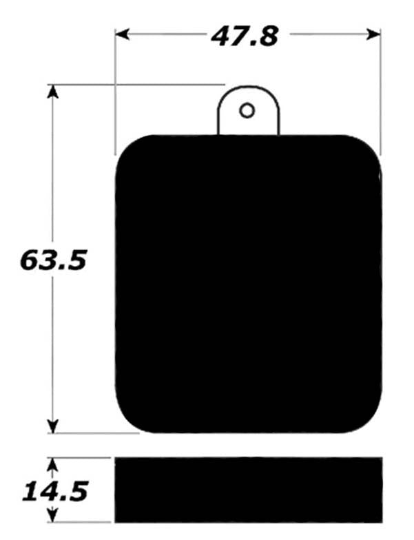 Porterfield Brake Pads for 1964 JAGUAR XK E