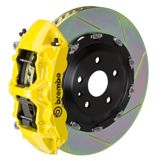 Brembo 24+ BMW M30i/530i XDrive Front GT BBK 6 Piston Cast 380x34 2pc Rotor Slotted Type-1 - Yellow 1N2.9092A5