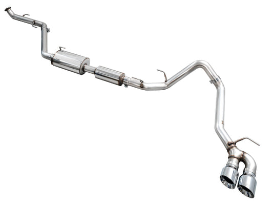 AWE Tuning AWE Exhaust for 4th Gen Toyota Tacoma Dual Chrome Silver Tips 3015-32254