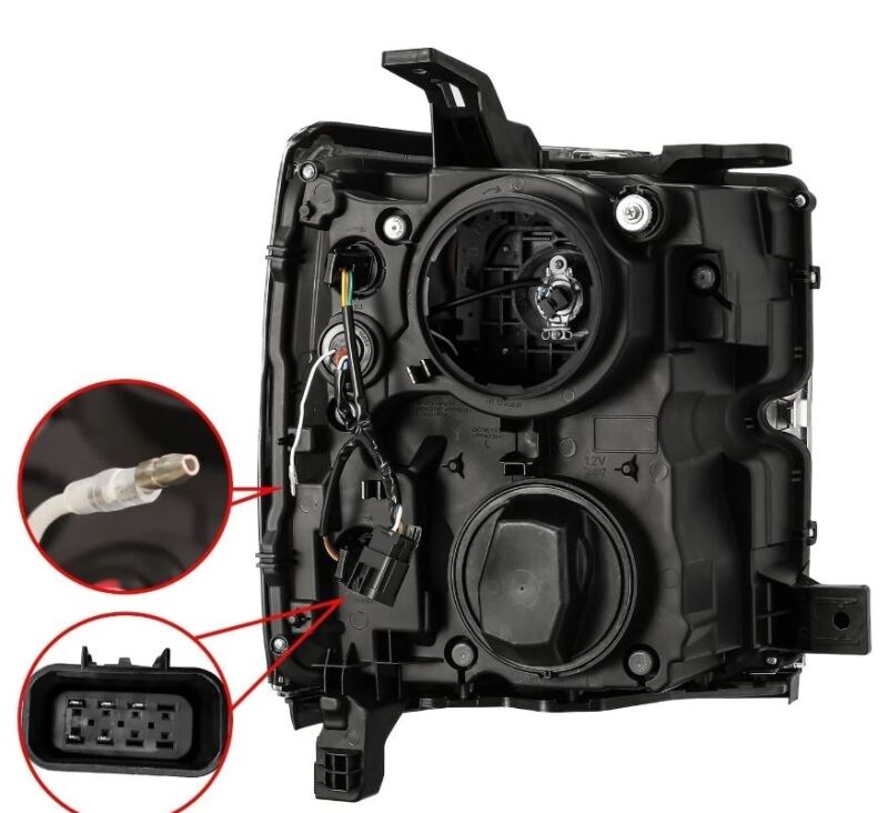 AlphaRex 15-19 Chevy Silverado 2500/3500 LUXX-Series Proj. Headlights Chrome w/Actv SeqSig & DRL 880099 *Discontinued