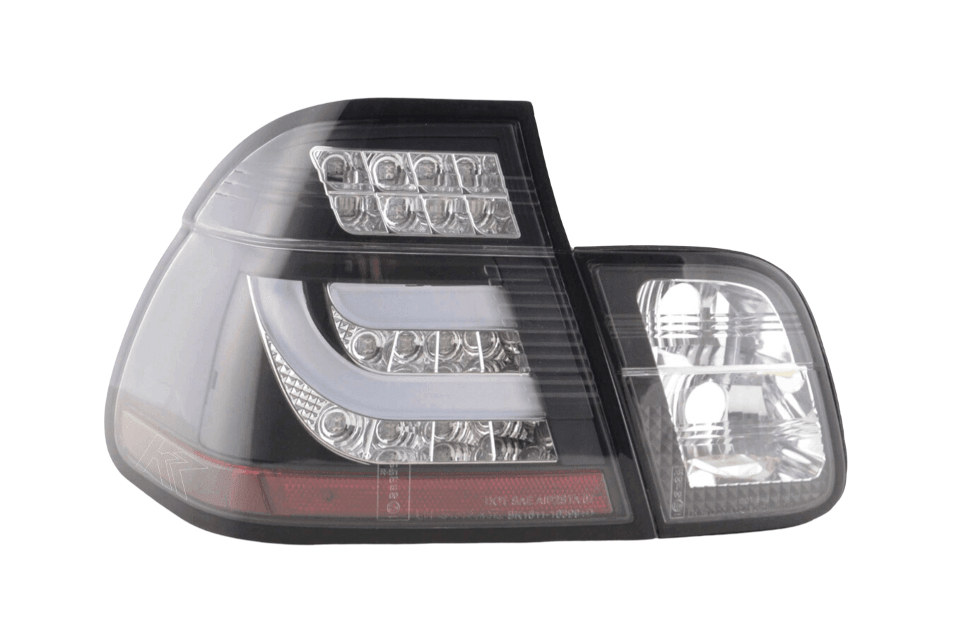 E46 Sedan LED Bar Black Tail Lights (02-05)