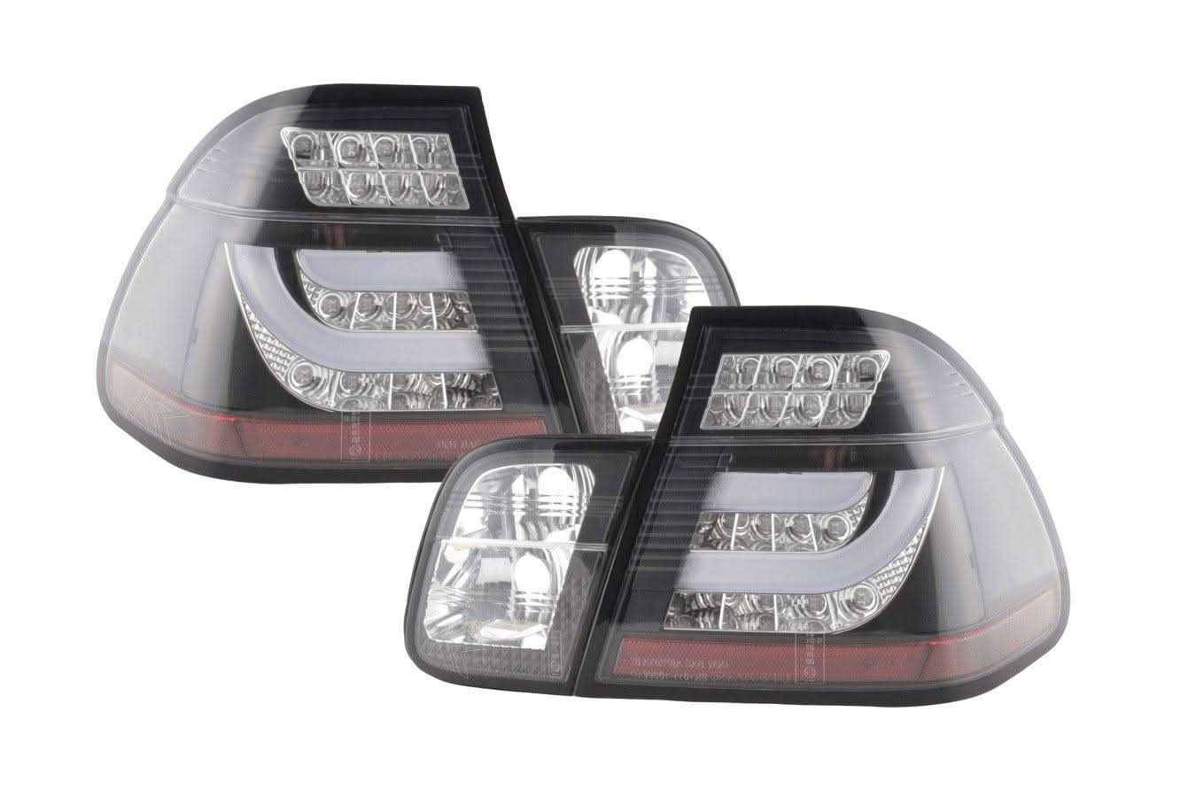 E46 Sedan LED Bar Black Tail Lights (02-05)