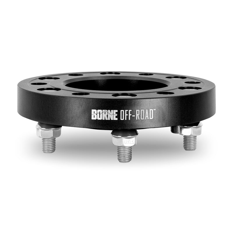 Borne Off-Road Wheel Spacers - 6x139.7 - 93.1 - 25mm - M12 - Black BNWS-001-250BK