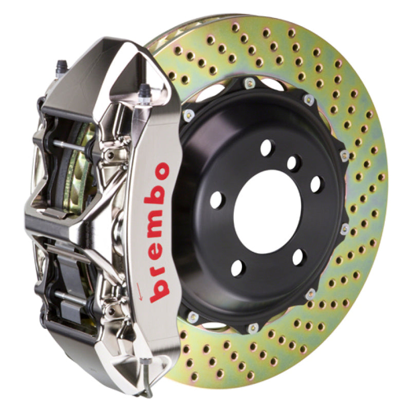 Brembo 04 360 Challenge Stradale Fr GTR BBK 6Pis Billet 380x32 2pc Rotor Drilled-Nickel 1M1.9013AR