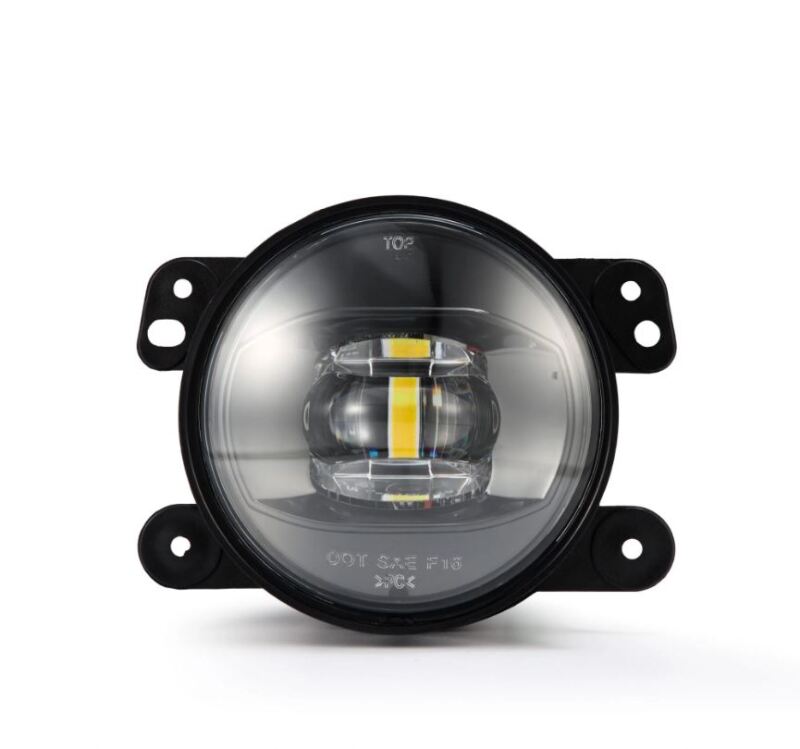 AlphaRex Universal Chrysler/Dodge/Hummer/Jeep DoubleTap Dual Color LED Proj Fog Lights - White/Amber 210004 *Discontinued