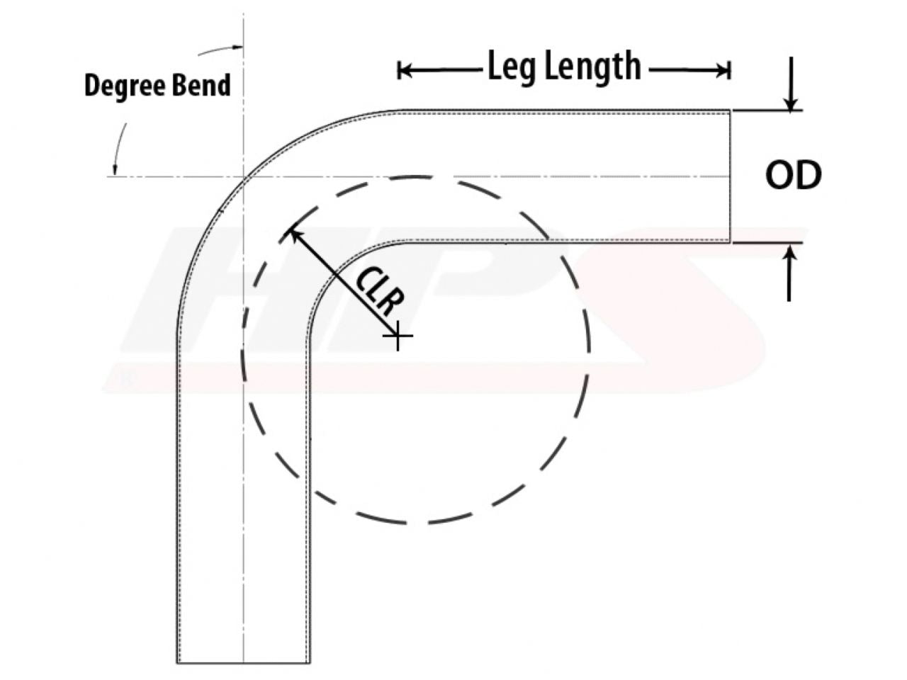 HPS Performance Products HPS 1-3/8" OD 135 Degree Bend 6061 Aluminum Elbow Pipe Tubing 16 Gauge w/ 2" CLR