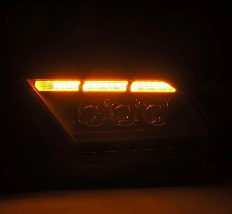 AlphaRex 10-12 Ford Mustang NOVA-Series LED Proj. Headlights Alpha-Blk w/Activ Lght & Seq.Sig SB DBL 880490 *Discontinued