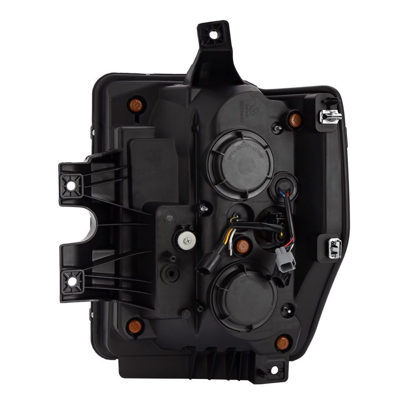 AlphaRex 08-10 Ford F250-550 PRO-Series Projector headlights Alpha-Black w/Activ Light/Seq Signal 880309 *Discontinued