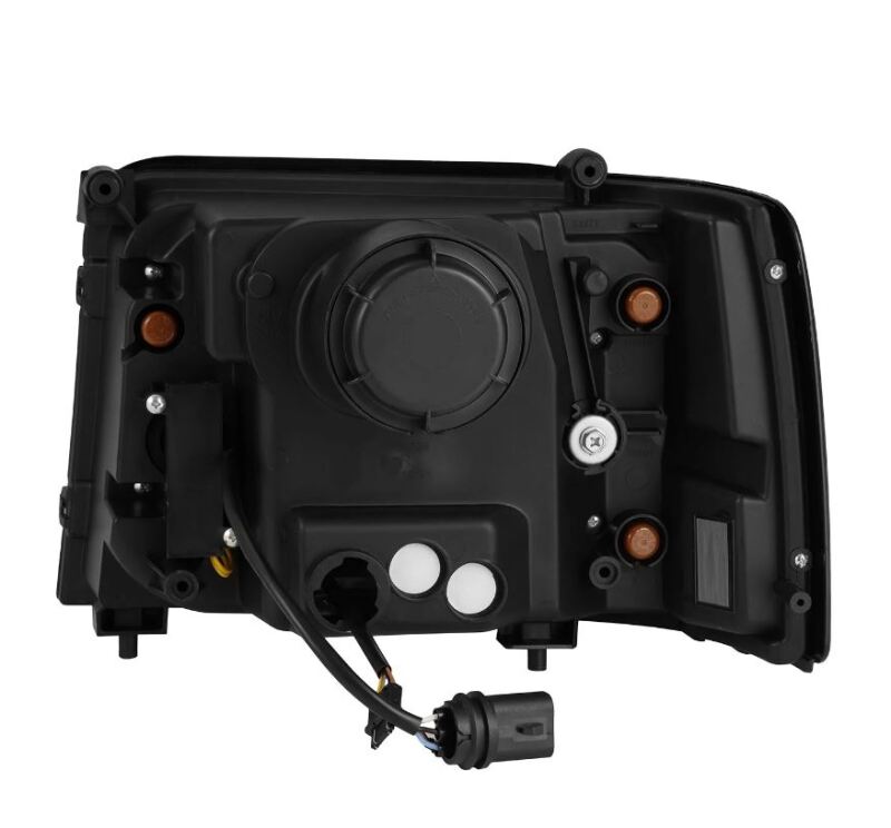 AlphaRex 92-96 Ford F-Series/Bronco PRO-Series Proj Headlights Alpha-Blk w/Seq. Sig & DRL 880265 *Discontinued