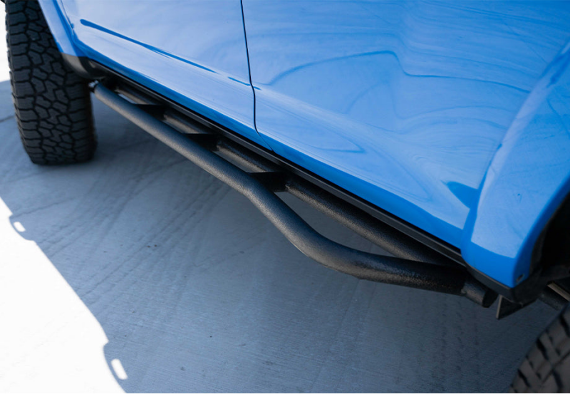 Cali Raised LED Cali Raised 10-24 Toyota 4Runner Trail Edition Bolt On Rock Sliders - Kick Out / Powder Coat CR2700