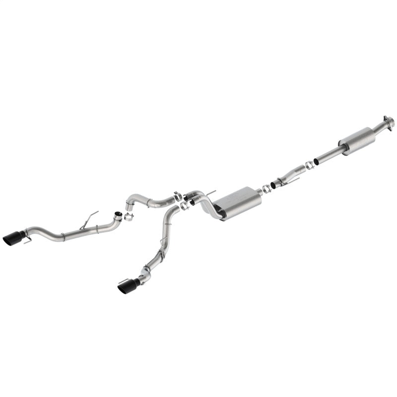Ford Racing 21-24 F-150 Sport Bumper Exit Exhaust - Black Tips M-5200-FSBRB
