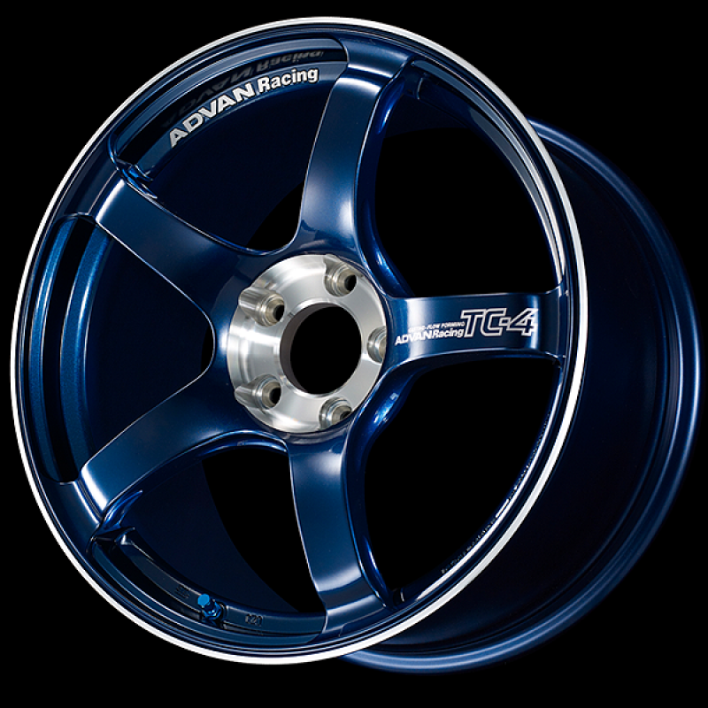 Advan TC-4 SE 18x8.0 / +47 Offset / 5x100 / 63mm Bore / Racing Indigo Blue and Diamond Cut YADS8G47DEF