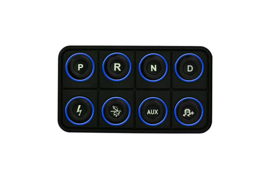 AEM EV 8 Button Keypad CAN Based Programmable Backlighting 30-8400