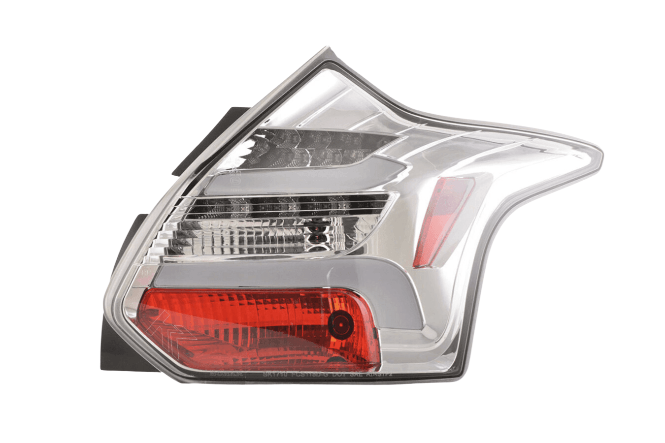Ford Focus 3 (C346) Chrome Clear LED Lightbar Taillights Set (2010-2014)