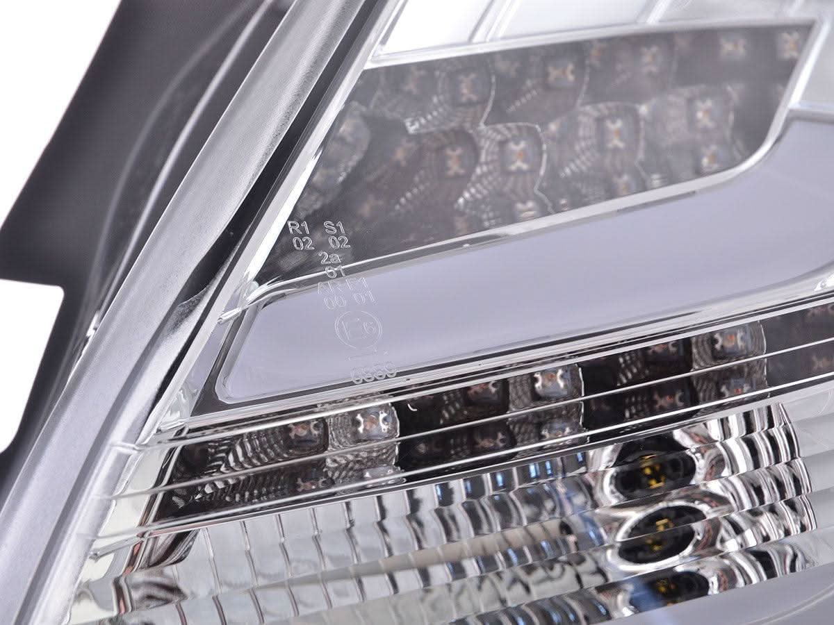 Ford Focus 3 (C346) Chrome Clear LED Lightbar Taillights Set (2010-2014)