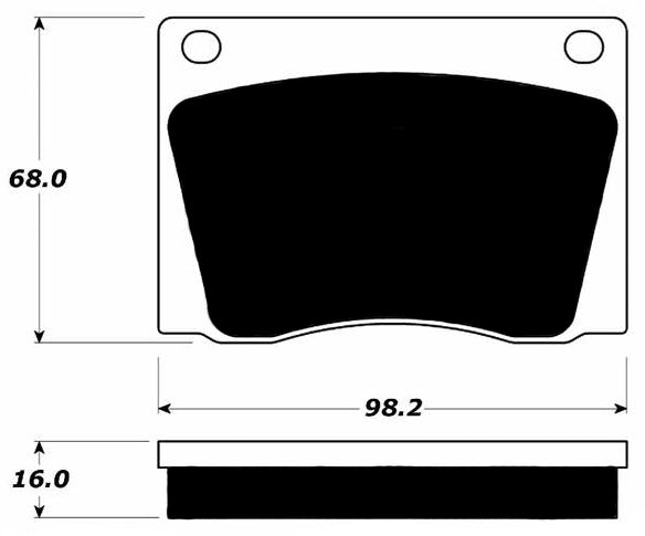 Porterfield Brake Pads for 1978 LOTUS ESPRIT w/Girling Cal.